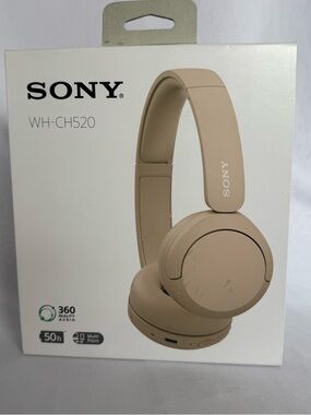 Sony WH-CH520 Wireless Headphones - Sand Beige